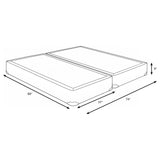 Mercer 9-inch Split Eastern King Standard Box Spring Foundation - Tampa Furniture Outlet
