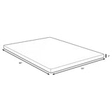 Cascade 3-inch Queen Cool Memory Foam Mattress Topper - Tampa Furniture Outlet
