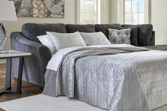 Tampa Furniture Outlet - Ashley Furniture - Biddeford Sectional - RAF 2-Piece Sectional with Chaise / Shadow - 35504S1