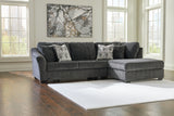 Tampa Furniture Outlet - Ashley Furniture - Biddeford Sectional - LAF 2-Piece Sectional with Chaise / Shadow - 35504S2