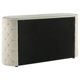 Sonya 4-piece Upholstered Queen Bedroom Set Ivory