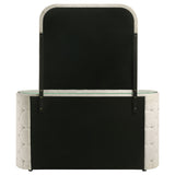 Sonya 6-drawer Upholstered Bedroom Dresser with Mirror Ivory