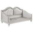 Tampa Furniture Outlet - Coaster - Evangeline Upholstered Twin Daybed Silver Oak - 360121