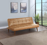 Jenson Upholstered Tufted Convertible Sofa Bed Saddle Brown - Tampa Furniture Outlet