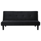 Stanford Upholstered Tufted Convertible Sofa Bed Black - Tampa Furniture Outlet