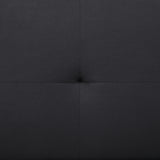 Stanford Upholstered Tufted Convertible Sofa Bed Black - Tampa Furniture Outlet