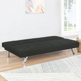 Joel Upholstered Tufted Convertible Sofa Bed Black - Tampa Furniture Outlet