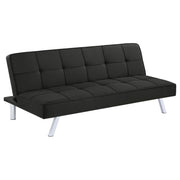 Tampa Furniture Outlet - Coaster - Joel Upholstered Tufted Convertible Sofa Bed Black - 360281