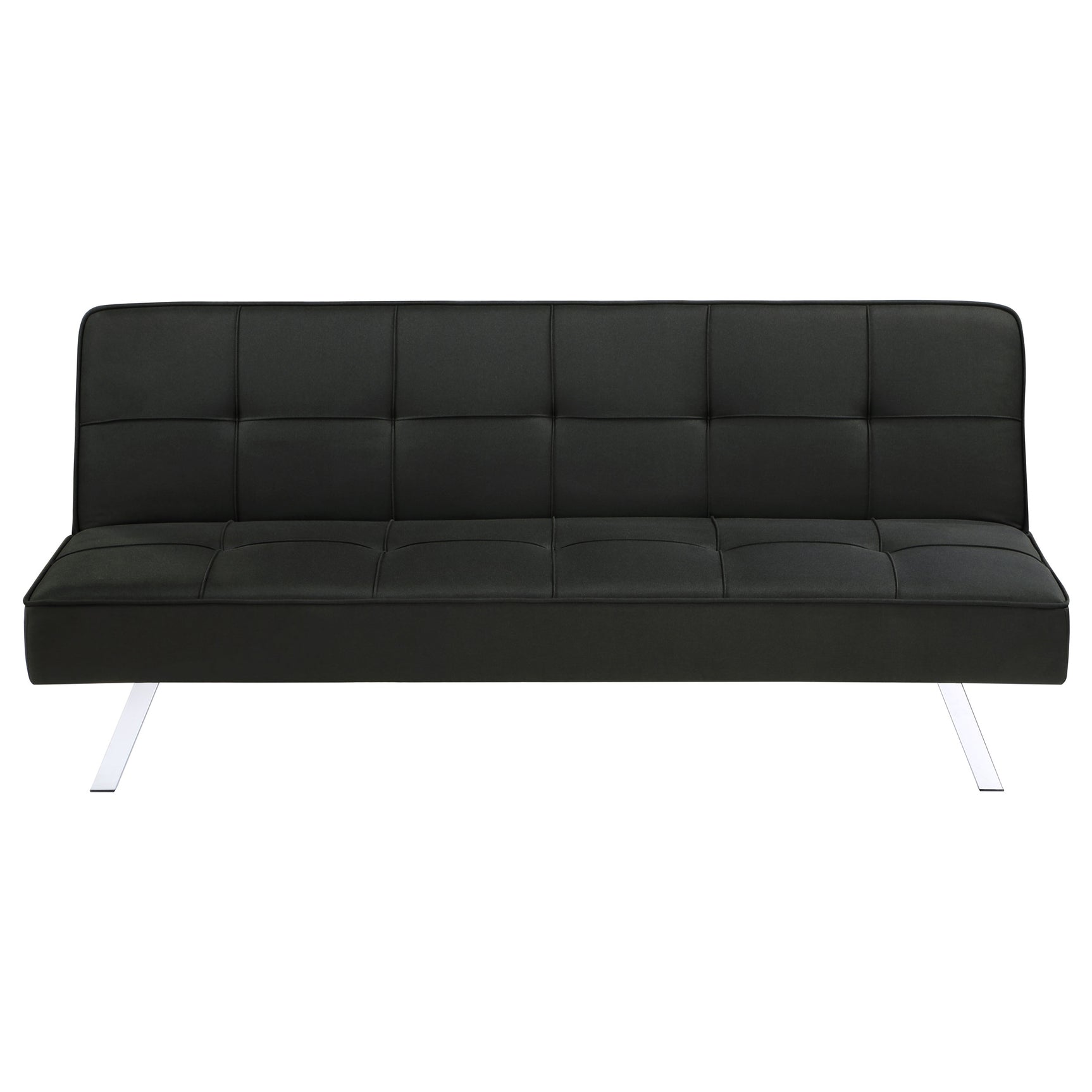 Joel Upholstered Tufted Convertible Sofa Bed Black - Tampa Furniture Outlet