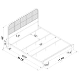 Amherst Radio Weave Rattan Metal Eastern King Bed Black - Tampa Furniture Outlet