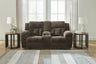 Tampa Furniture Outlet - Ashley Furniture - Frohn Living Room - Reclining Sofa / Chocolate - 3740788