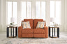 Tampa Furniture Outlet - Ashley Furniture - Danum Living Room - Reclining Loveseat / Spice - 3880786