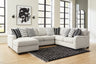 Tampa Furniture Outlet - Ashley Furniture - Huntsworth Sectional - RAF 4-Piece Sectional with Chaise / Dove Gray - 39702S3