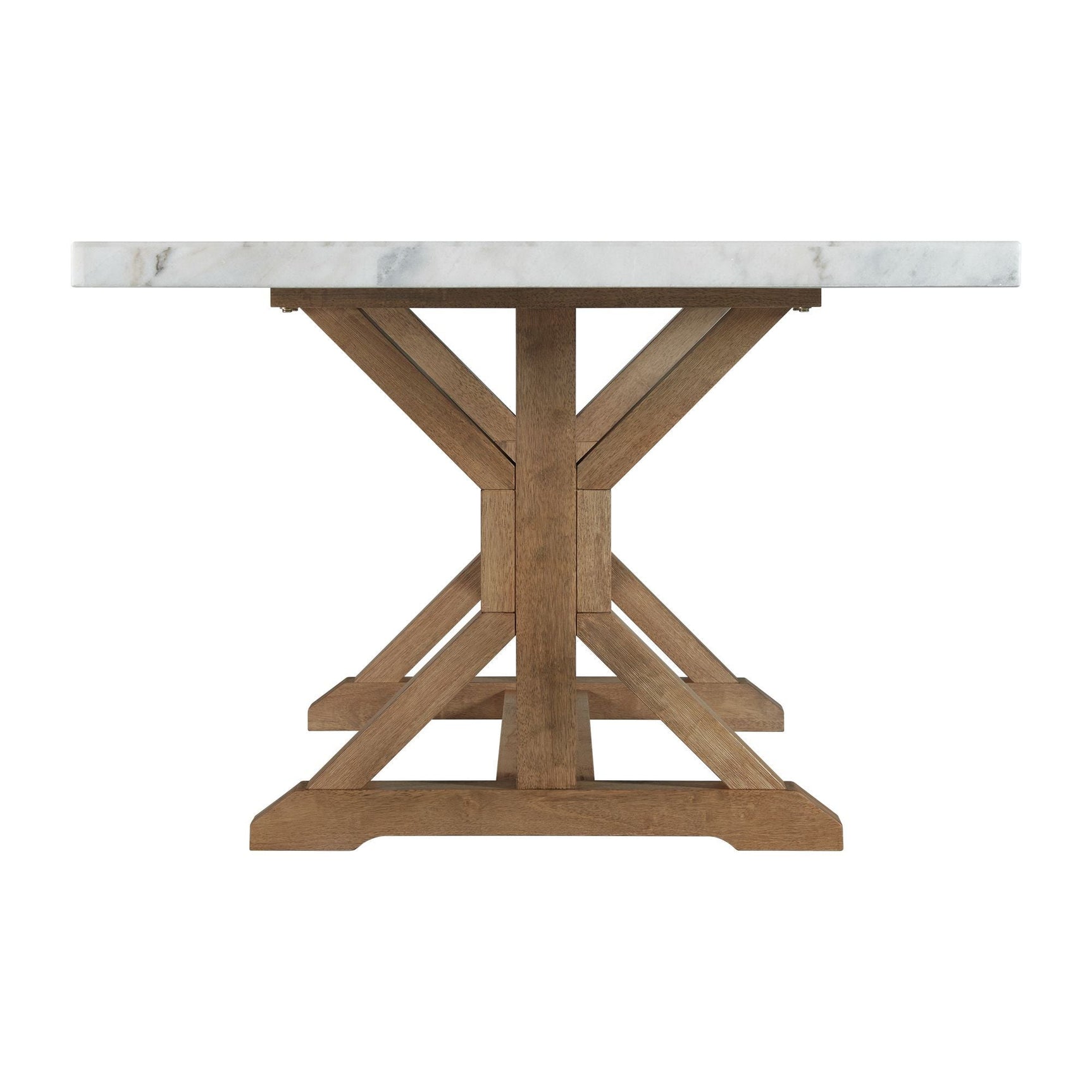 Lakeview - Marble Standard Height Rectangular Dining Table - White - Tampa Furniture Outlet