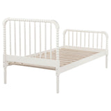 Jones Wood Twin Open Frame Bed White - Tampa Furniture Outlet