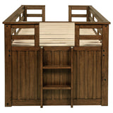 Carlsbad Wood Twin Captains Bed With Trundle Medium Brown - Tampa Furniture Outlet