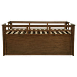 Carlsbad Wood Twin Captains Bed With Trundle Medium Brown - Tampa Furniture Outlet