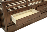 Carlsbad Wood Twin Captains Bed With Trundle Medium Brown - Tampa Furniture Outlet