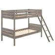 Tampa Furniture Outlet - Coaster - Ryder Wood Twin Over Twin Bunk Bed Weathered Taupe - 400818