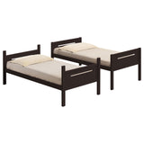 Littleton Wood Twin Over Twin Bunk Bed Espresso - Tampa Furniture Outlet