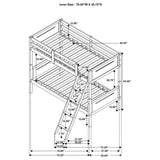 Littleton Wood Twin Over Twin Bunk Bed Espresso - Tampa Furniture Outlet