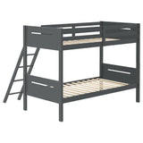Littleton Wood Twin Over Twin Bunk Bed Grey - Tampa Furniture Outlet