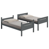 Littleton Wood Twin Over Twin Bunk Bed Grey - Tampa Furniture Outlet