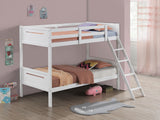 Littleton Wood Twin Over Twin Bunk Bed White - Tampa Furniture Outlet