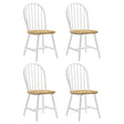 Tampa Furniture Outlet - Coaster - Cinder Wood Dining Side Chair White (Set of 4) - 4129