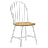 Allison 5-piece Round Drop Leaf Dining Table Set White - Tampa Furniture Outlet