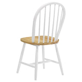 Allison 5-piece Round Drop Leaf Dining Table Set White - Tampa Furniture Outlet