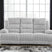 Tampa Furniture Outlet - Ashley Furniture - Rhines Falls Living Room - REC PWR Sofa w/Drop Down Table / Alloy - PC4280499