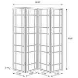 Catabella 4-Panel Room Divider Folding Shoji Screen Floral - Tampa Furniture Outlet