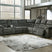 Tampa Furniture Outlet - Ashley Furniture - Nettington Sectional - 4-Piece Power Reclining Sectional / Smoke - 44101S3
