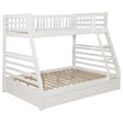 Tampa Furniture Outlet - Coaster - Ashton 2-drawer Wood Twin Over Full Bunk Bed White - 460180