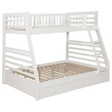 Tampa Furniture Outlet - Coaster - Ashton 2-drawer Wood Twin Over Full Bunk Bed White - 460180