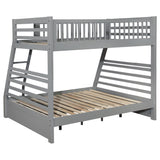 Ashton 2-drawer Wood Twin Over Full Bunk Bed Grey - Tampa Furniture Outlet