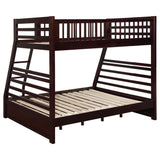 Ashton 2-drawer Wood Twin Over Full Bunk Bed Cappuccino - Tampa Furniture Outlet