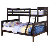 Tampa Furniture Outlet - Coaster - Chapman Wood Twin Over Full Bunk Bed Black - 460259