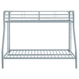 Carson Metal Twin Over Full Bunk Bed Glossy Silver