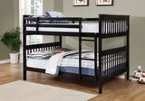 Chapman Wood Full Over Full Bunk Bed Black - Tampa Furniture Outlet