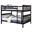 Tampa Furniture Outlet - Coaster - Chapman Wood Full Over Full Bunk Bed Black - 460359
