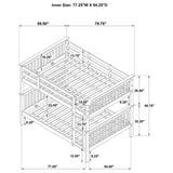 Chapman Wood Full Over Full Bunk Bed Black - Tampa Furniture Outlet