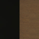 Morris Twin Over Twin Wood Bunk Bed Black and Walnut