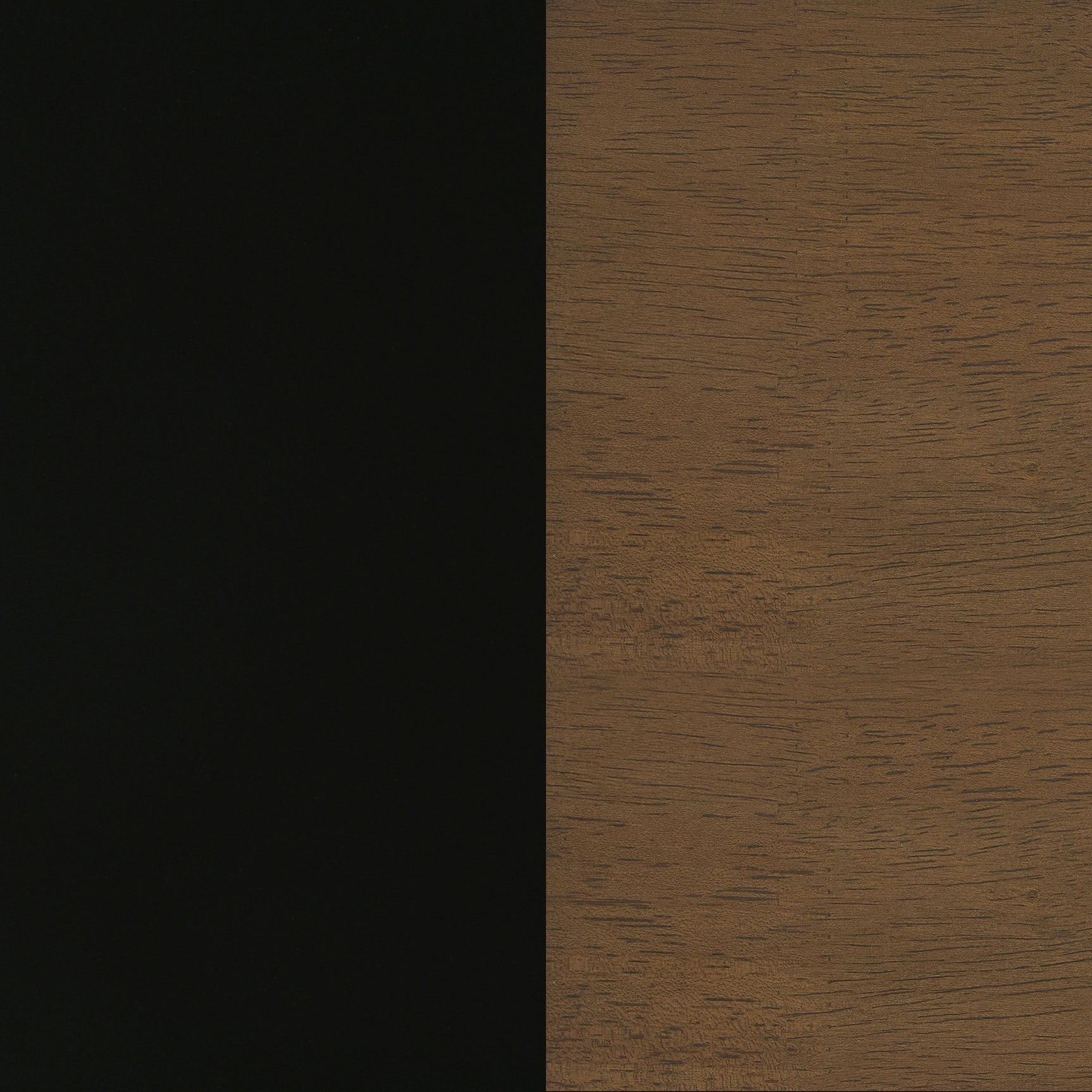 Morris Twin Over Twin Wood Bunk Bed Black and Walnut