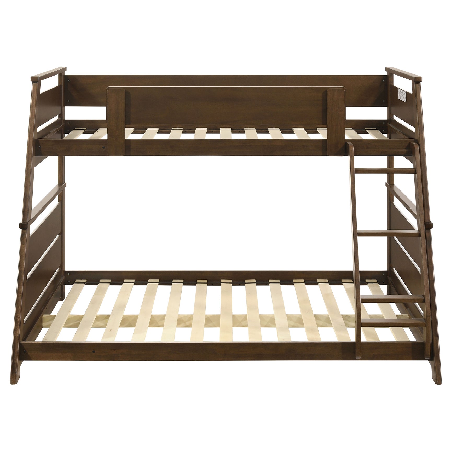Holden Wood Veneer Twin Over Full Bunk Bed Walnut - Tampa Furniture Outlet