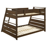 Holden Wood Veneer Twin Over Full Bunk Bed Walnut - Tampa Furniture Outlet