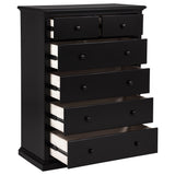 Sumerlin 6-drawer Bedroom Chest of Drawers Black - Tampa Furniture Outlet