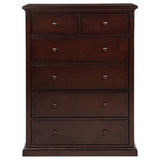 Sumerlin 6-drawer Bedroom Chest of Drawers Cappuccino - Tampa Furniture Outlet