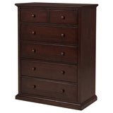 Sumerlin 6-drawer Bedroom Chest of Drawers Cappuccino - Tampa Furniture Outlet